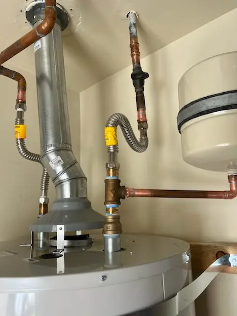 Water heater installation and plumbing repair in Sheffield Village